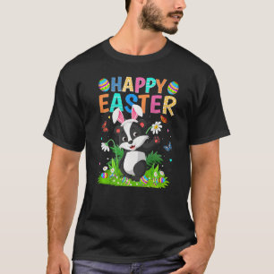 Camiseta Happy Easter Bunny Egg Funny Badger Easter Sunday