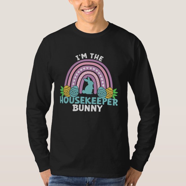 Camiseta Happy Easter Day I m the Housekeeper Bunny (Frente)