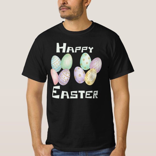 Camiseta Happy Easter, Easter Eggs Hunt  (Frente)