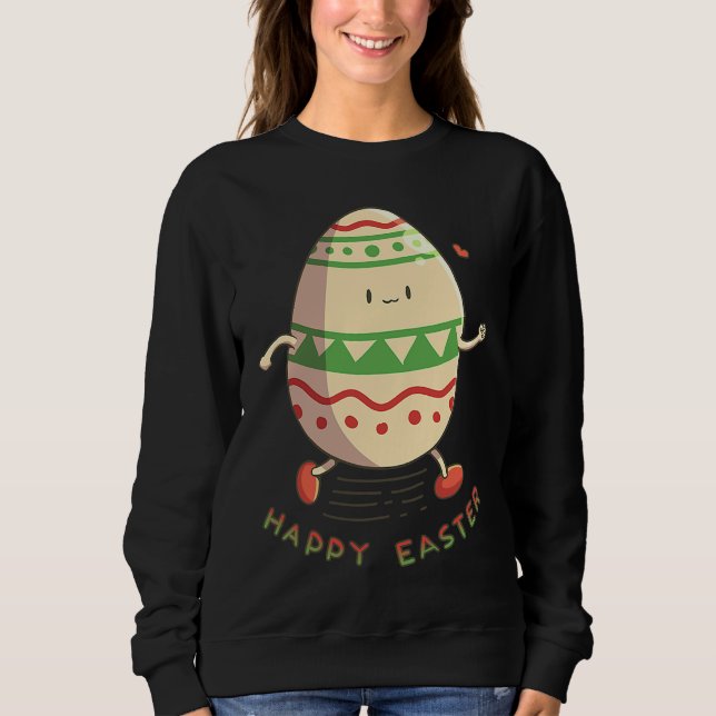 Camiseta Happy Easter Egg For Women Graphic Egg Summer Prin (Frente)