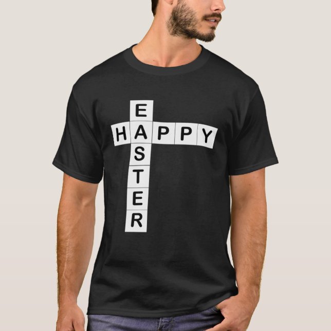 Camiseta Happy Easter for  of Crosswords Puzzles Him Her (Frente)