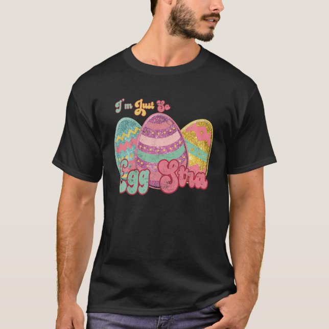 Camiseta Happy Easter Leopard I'm Just So Egg Stra Easter T (Frente)