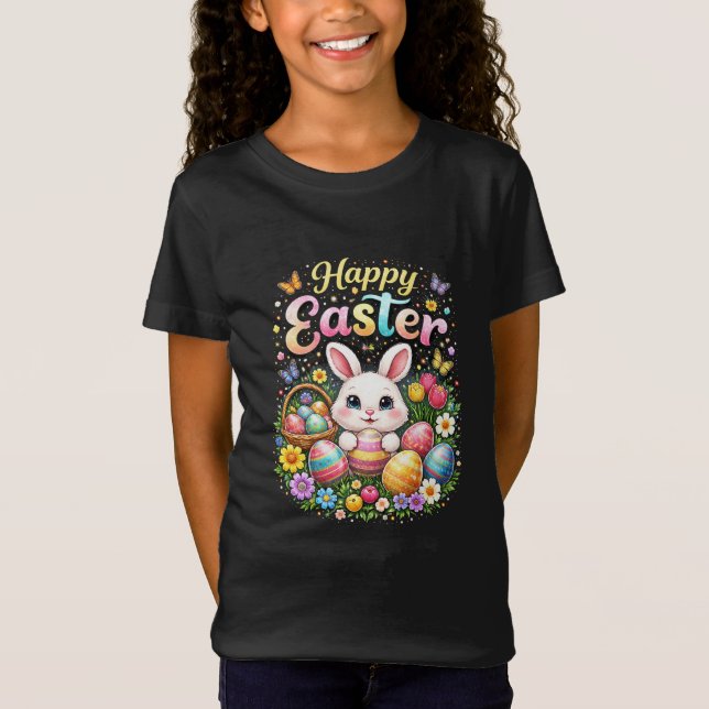 Camiseta Happy Easter Little Bunny (Frente)