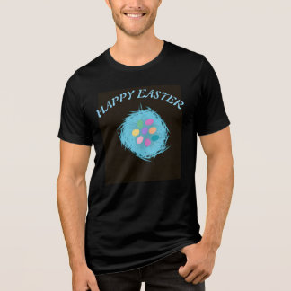Camiseta Happy easter  nest with neon eggs