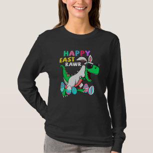 Camiseta Happy Eastrawawt Rex Easter Bunny Dinosaur Egs Bo