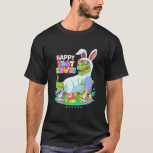 Camiseta Happy Eastrawr Bunny T Rex Dinossaur Páscoa 2022 C