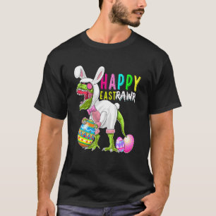 Camiseta Happy Eastrawr Bunny T Rex Dinossaur Páscoa 2022 C