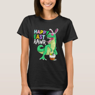 Camiseta Happy Eastrawr Rex Dinosaur Easter Bunny Egg Costu