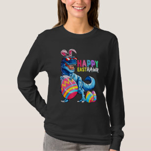 Camiseta Happy Eastrawr Rex Dinosaur Easter Bunny Egg Costu