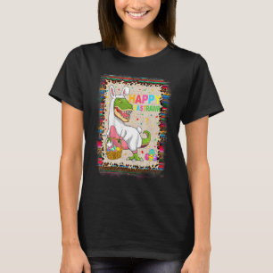 Camiseta Happy Eastrawr Rex Dinosaur Easter Bunny Egg Leopa