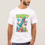Camiseta Happy Eastrawr Toddler Boya Kids T-Rex Easter Dino<br><div class="desc">Happy Eastrawr Toddler Boya Kids T-Rex Easter Dinosaur T-Shirt</div>