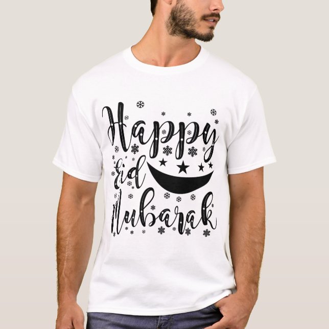 Camiseta Happy Eid Mubarak (Frente)