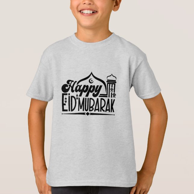 Camiseta Happy Eid Mubarak (Frente)