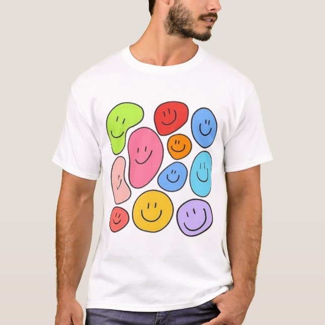Camiseta Happy Face Shirt, Smile Face shirt (Frente)