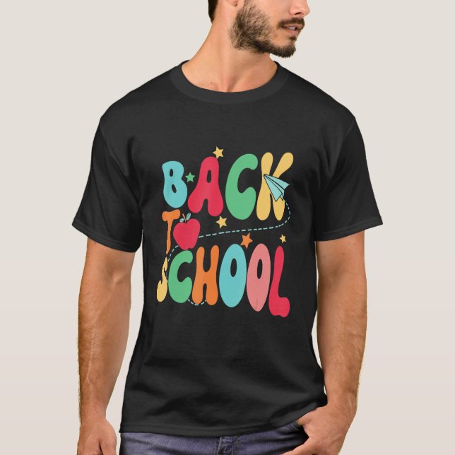 Camiseta Happy First Day Of School Welcome Back To School S (Frente)