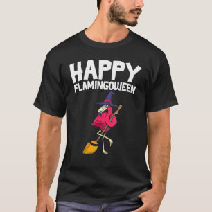 Camiseta Happy Flamingbetween Scary Wity Flamingo Funny Hal