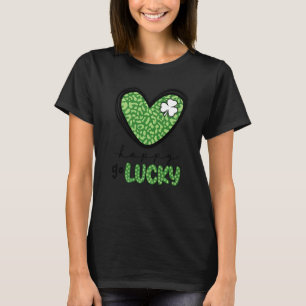 Camiseta Happy Go Lucky Heart Dia de São Patrício Lucky C S
