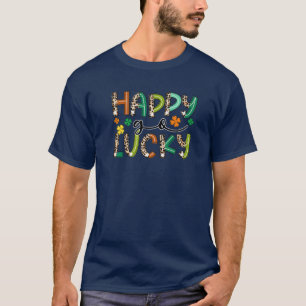 Camiseta Happy Go Lucky Leopard Feira de Ferradura Mulheres