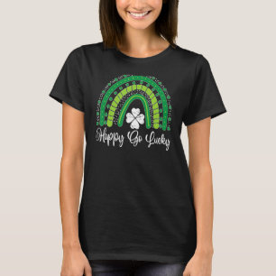 Camiseta Happy Go Lucky Rainbow Lucky Saint Patrick's Day