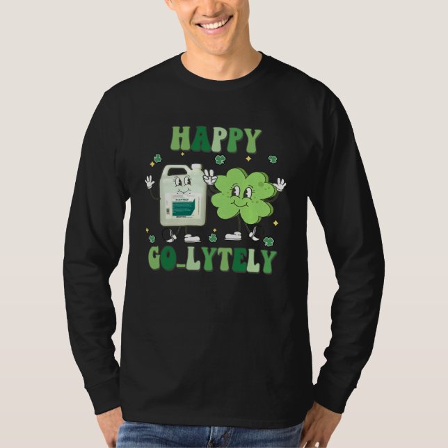 Camiseta Happy Golytely Bowel Prep St Pattys Gastro Gi Tech (Frente)