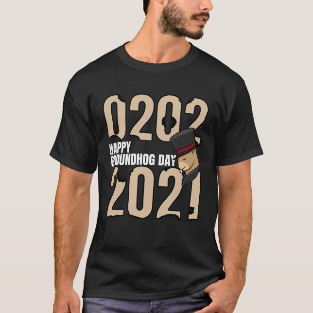 Camiseta Happy Groundhog Day February 2nd 2021 Holiday (Frente)