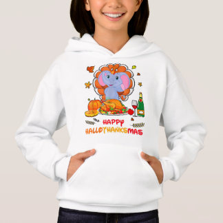 Camiseta Happy Hallo Elephant Bebendo Wine Obrigado, Presen