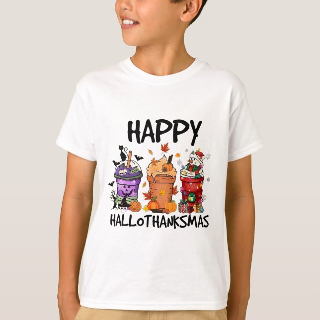 Camiseta Happy Hallothanksmas (Frente)