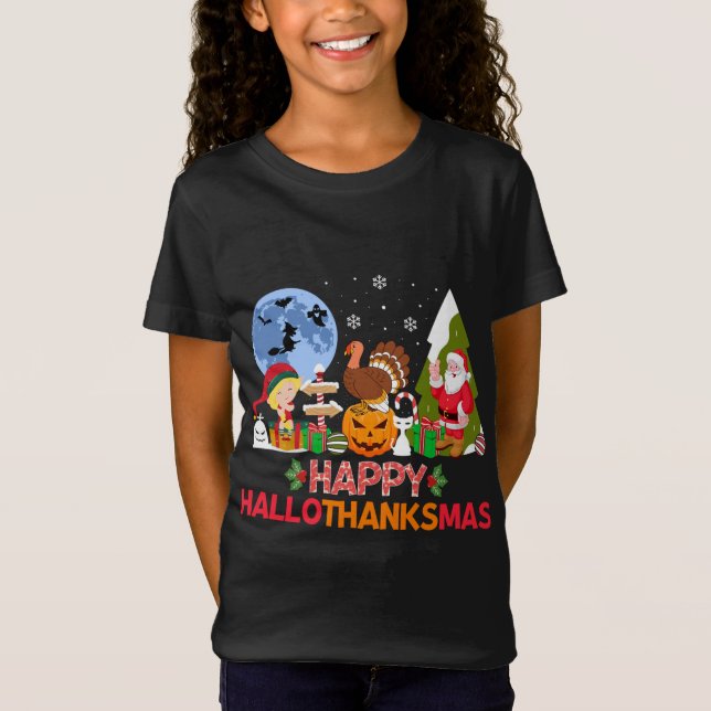 Camiseta Happy Hallothanksmas (Frente)