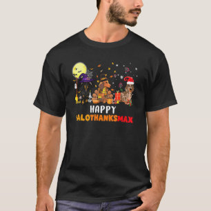 Camiseta Happy Hallothanksmas Dachshund Dog Halloween Chri