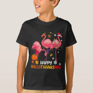 Camiseta Happy Hallothanksmas Flamingo