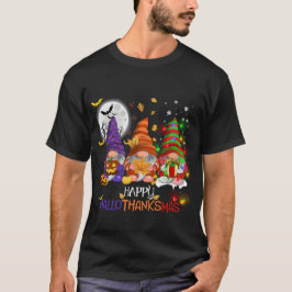 Camiseta Happy Hallothanksmas Gnomos Lover