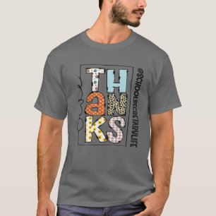 Camiseta Happy Hallothanksmas, secretária de escola Life Th