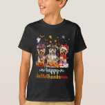 Camiseta Happy Hallothanksmas Yorkshire Dog Halloween Chris<br><div class="desc">Feliz Hallothanksmas Yorkshire Dog Natal 1</div>