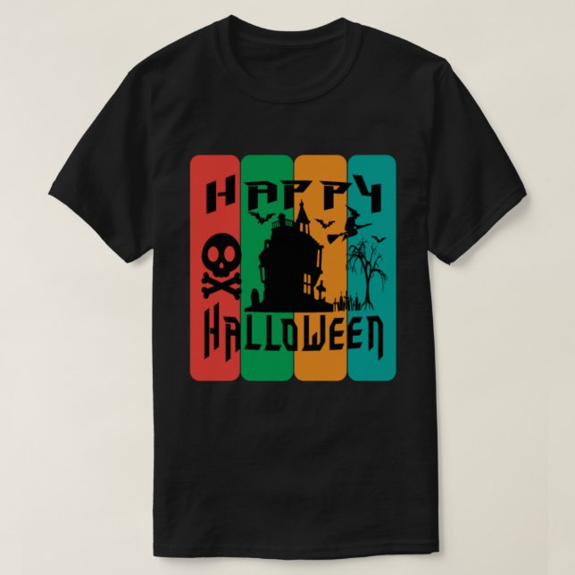 Camiseta happy halloween (Frente do Design)