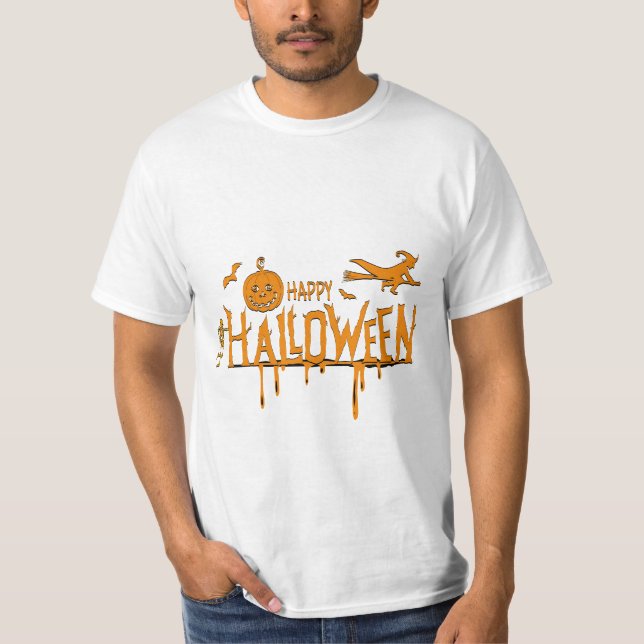 Camiseta happy halloween (Frente)