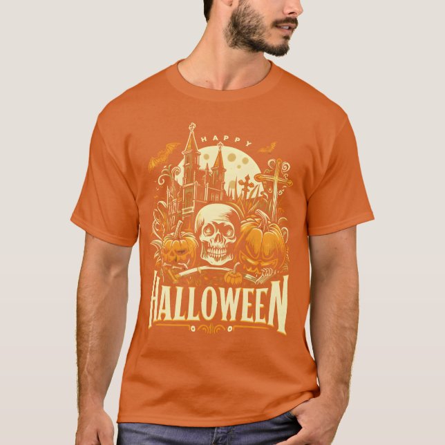 Camiseta Happy Halloween boy (Frente)