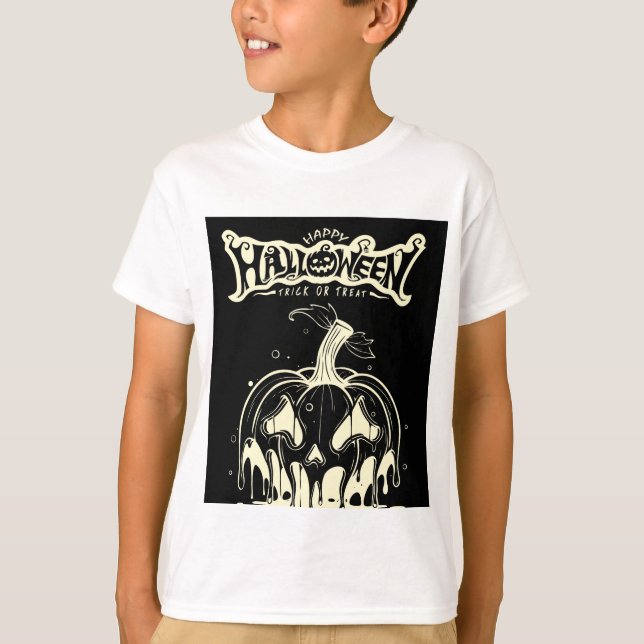 Camiseta happy halloween design  (Frente)