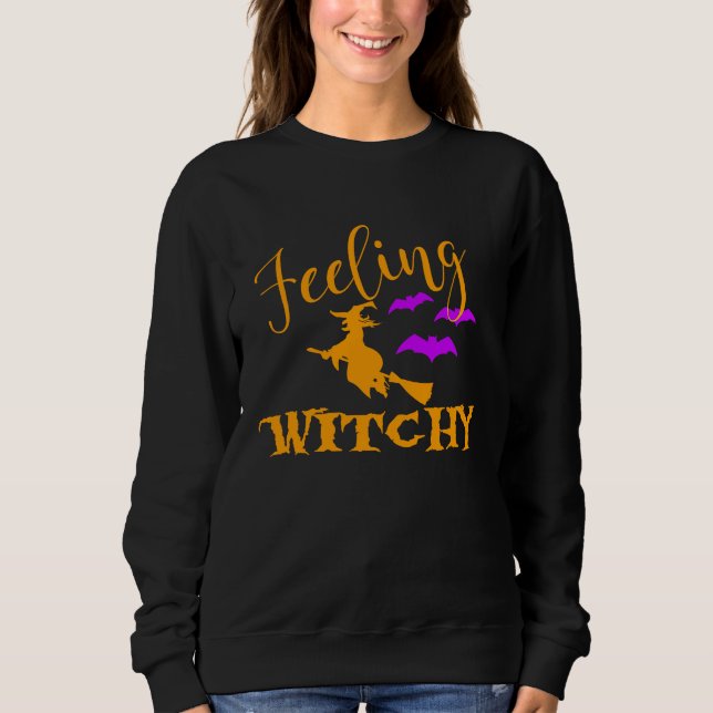Camiseta Happy Halloween Feeling Witchy (Frente)