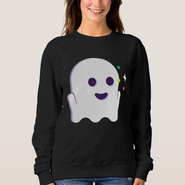 Camiseta Happy Halloween Ghost (Frente)
