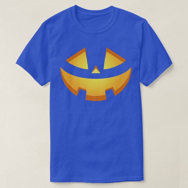 Camiseta Happy Halloween Pumpkin Scary Face (Frente do Design)