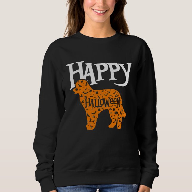 Camiseta Happy Halloween Pyrenean Shepherd (Frente)