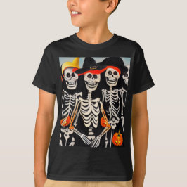 Camiseta Happy Halloween Skeletons
