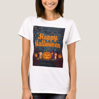 Camiseta Happy Halloween T shirt 