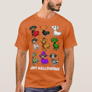 Camiseta Happy Halloweenie Dachshund Dachshund Halloween