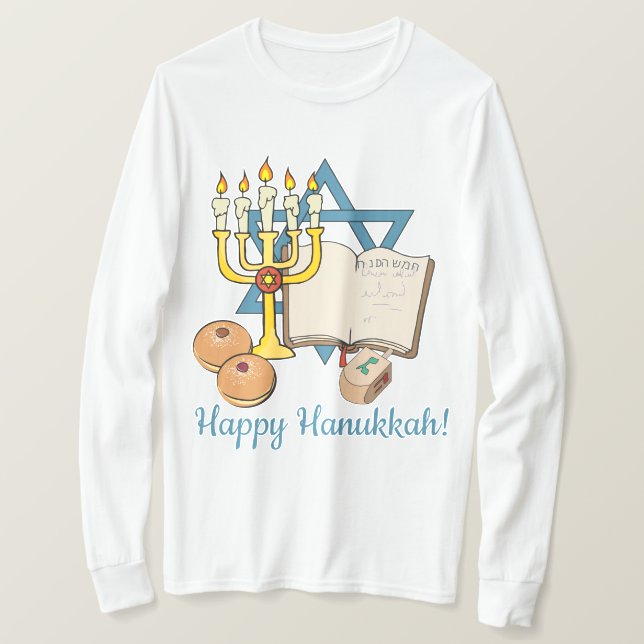 Camiseta Happy Hanukkah (Frente do Design)