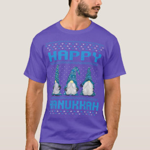 Camiseta Happy-Hanukkah 2021 Gnome-Menorah Dreidel 'Ugly Ch