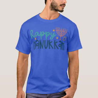Camiseta Happy Hanukkah Chanukah Menorah Jewish Holiday 