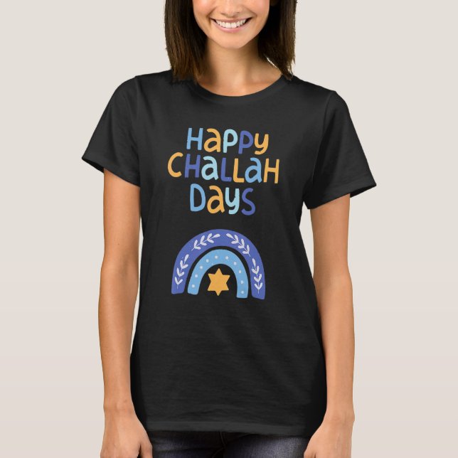 Camiseta Happy Hanukkah Chanukah Rainbow Menorah Jewish Hol (Frente)