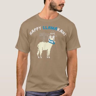 Camiseta Happy Hanukkah Engraçado Llamakah Jewish llama T-S