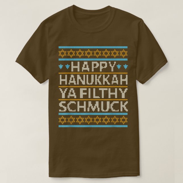 Camiseta Happy Hanukkah Ya Suthy Schmuck Engraçado Judeu Ho (Frente do Design)